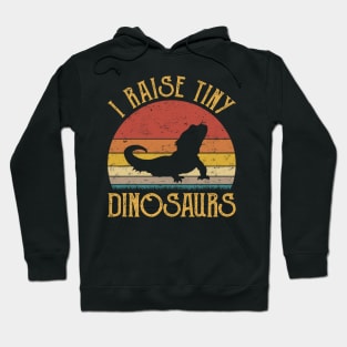 I Raise Tiny Dinosaurs Cute Bearded Dragon Lover Hoodie